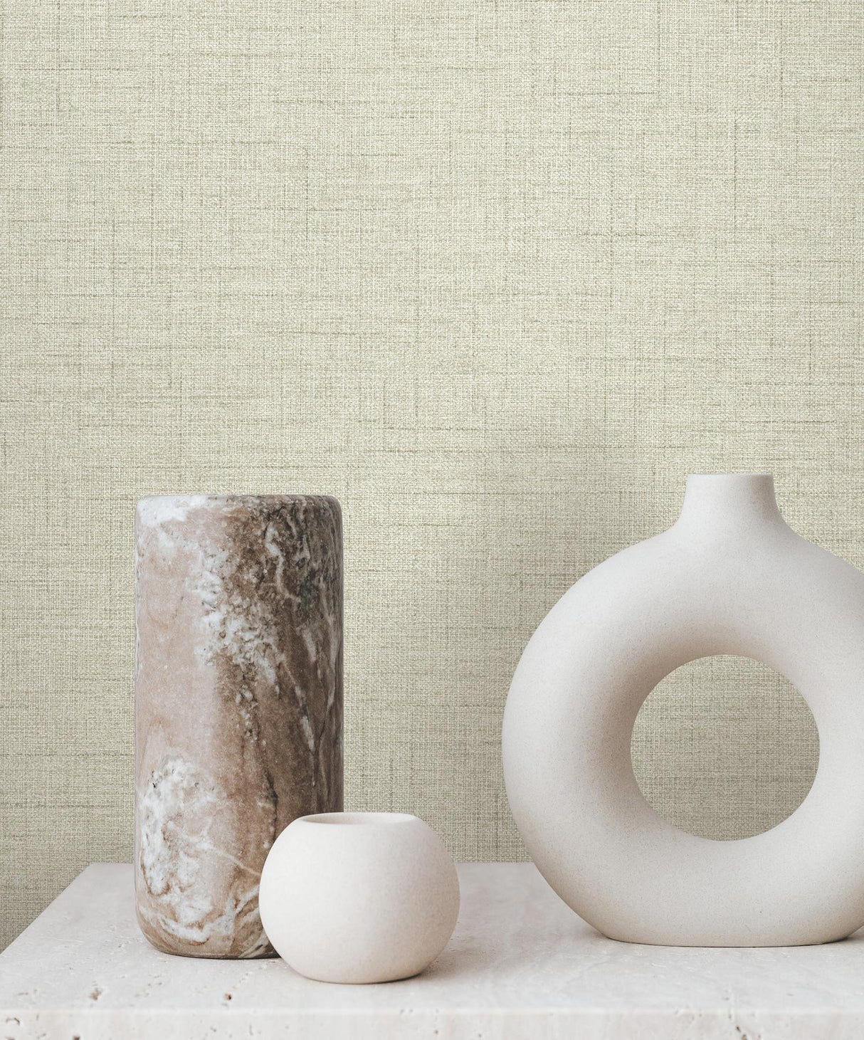 York Wallcoverings Hillswick Tweed Beige Wallpaper