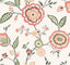 York Dahlia Blooms Off White & Pink Wallpaper