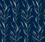 York Chloe Vine Indigo Wallpaper