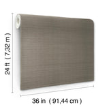 Ronald Redding Designs Maguey Sisal Truffle Wallpaper