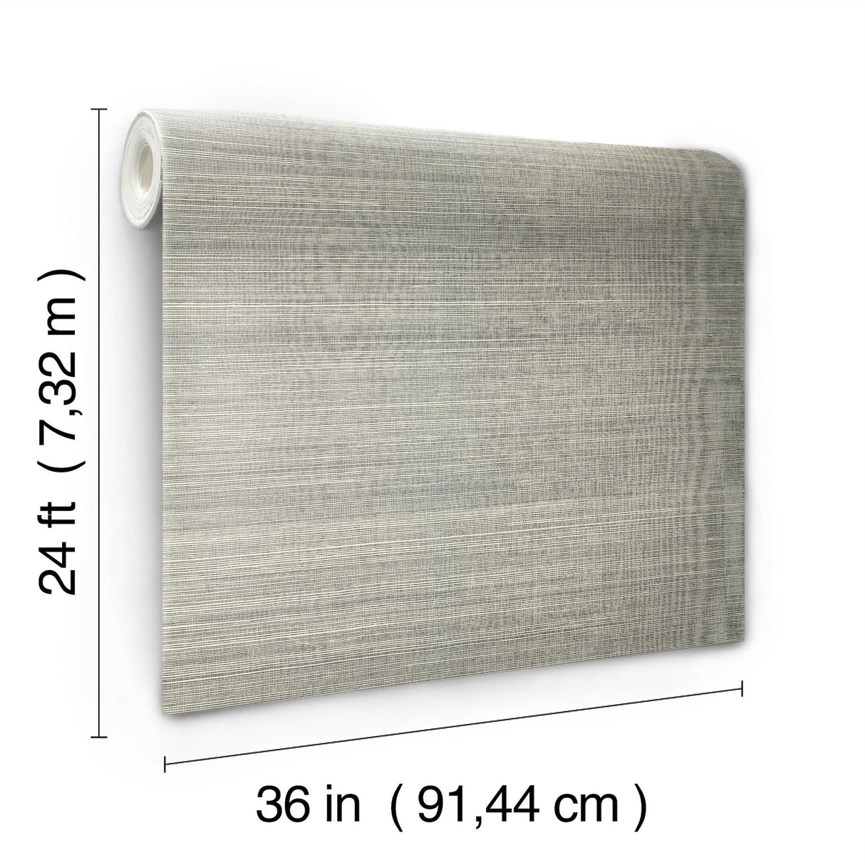 Ronald Redding Designs Maguey Sisal Charcoal Wallpaper
