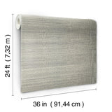 Ronald Redding Designs Maguey Sisal Charcoal Wallpaper