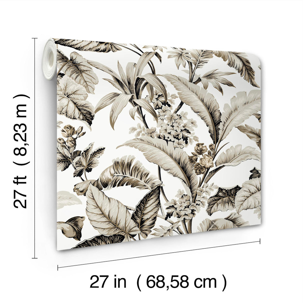 Ronald Redding Designs Mystic Isle Neutral Wallpaper