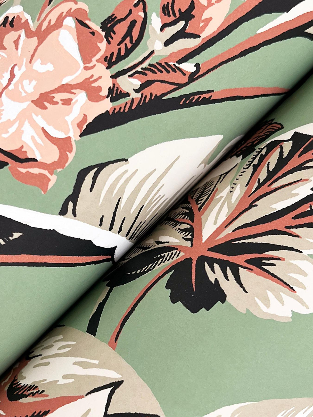 Ronald Redding Designs Mystic Isle Green Wallpaper