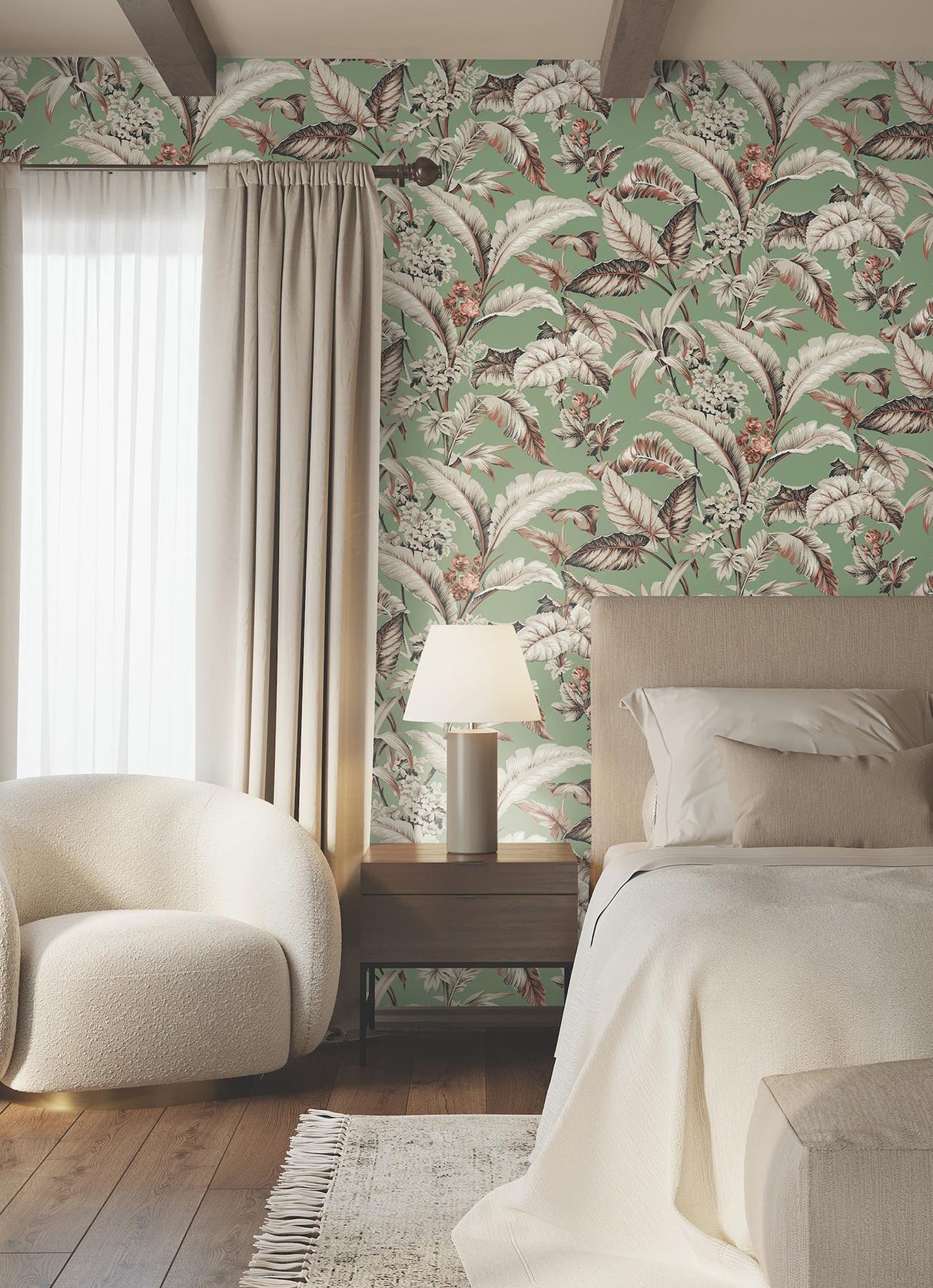 Ronald Redding Designs Mystic Isle Green Wallpaper