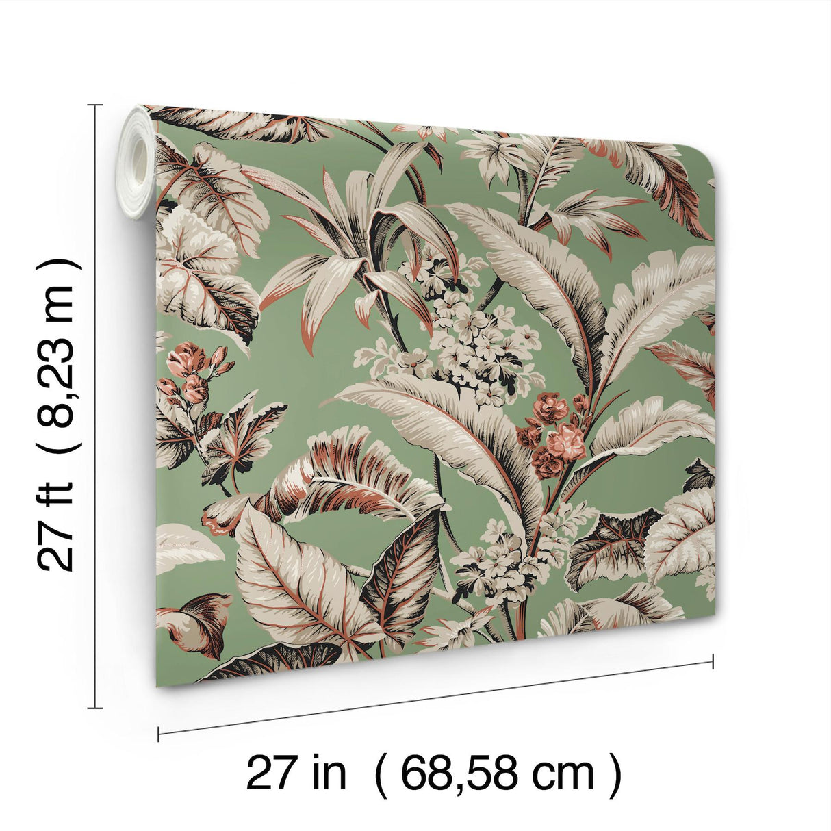 Ronald Redding Designs Mystic Isle Green Wallpaper