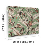 Ronald Redding Designs Mystic Isle Green Wallpaper