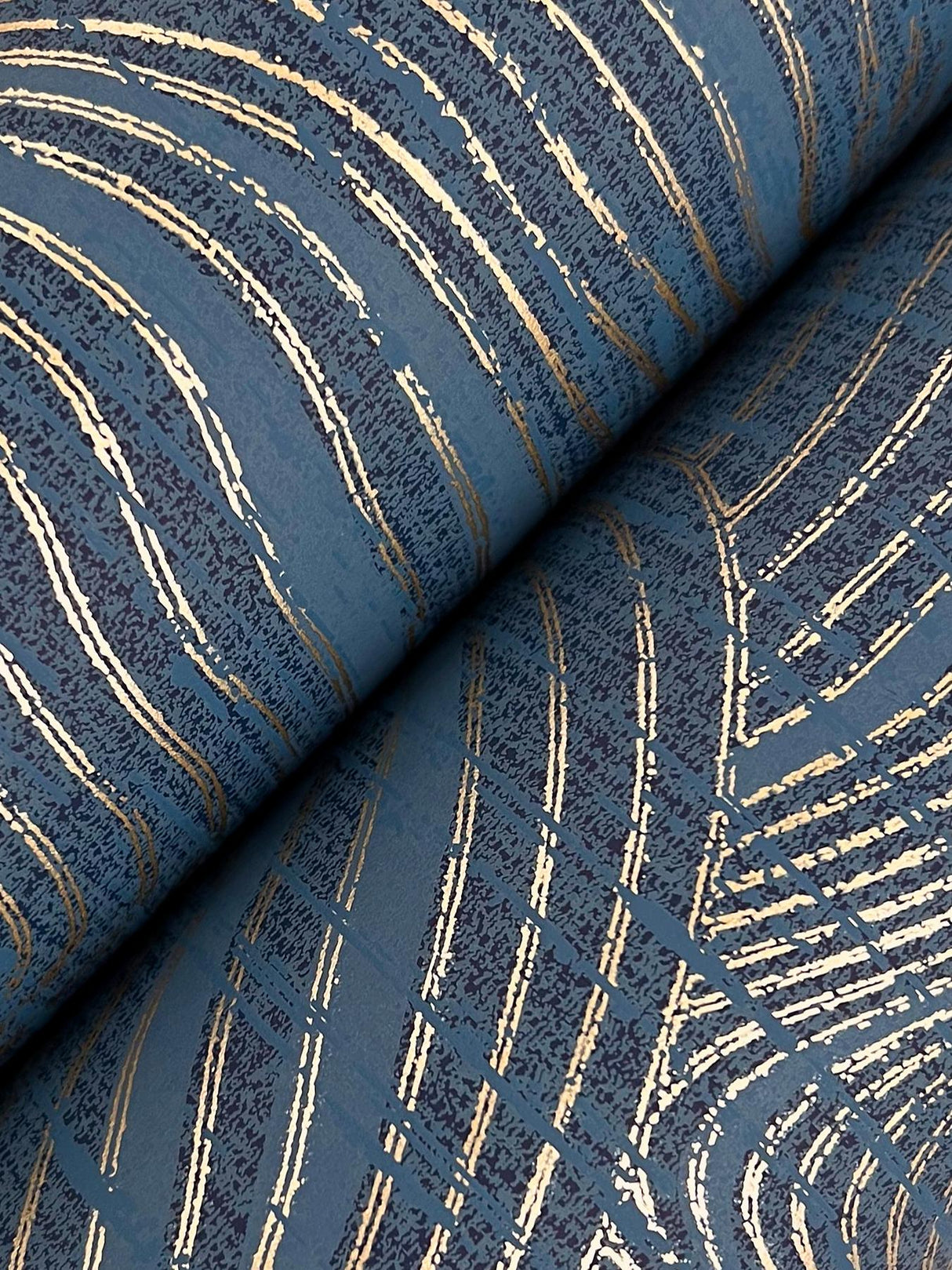 Ronald Redding Designs Geodes Navy Wallpaper