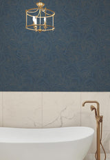 Ronald Redding Designs Geodes Navy Wallpaper