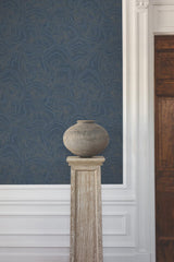 Ronald Redding Designs Geodes Navy Wallpaper
