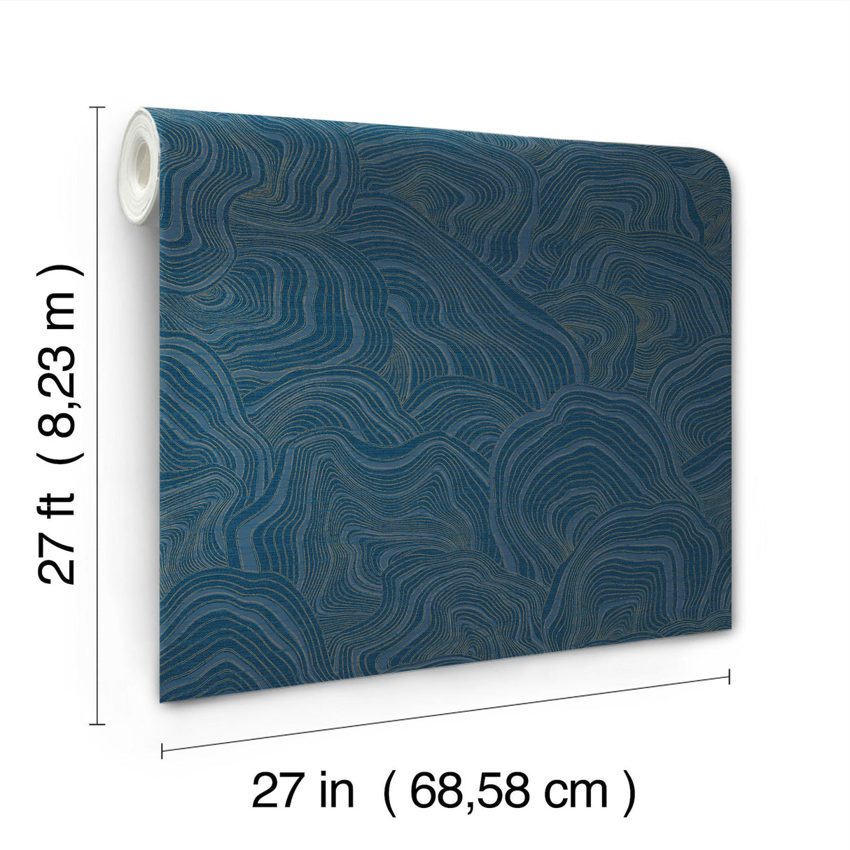 Ronald Redding Designs Geodes Navy Wallpaper