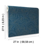 Ronald Redding Designs Geodes Navy Wallpaper