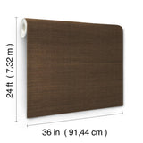 Ronald Redding Designs Maguey Sisal Walnut Wallpaper