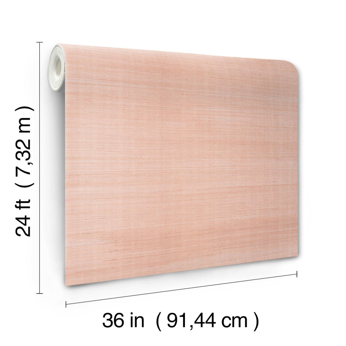 Ronald Redding Designs Maguey Sisal Rose Wallpaper