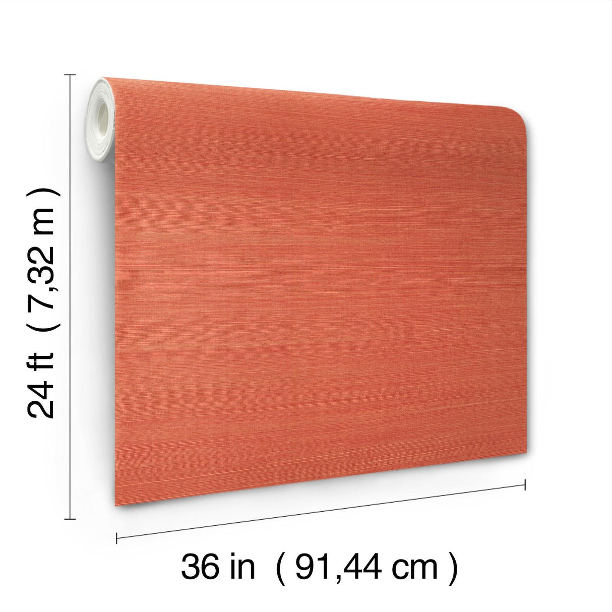 Ronald Redding Designs Maguey Sisal Rhubarb Wallpaper