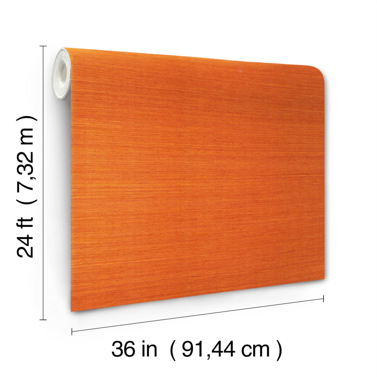 Ronald Redding Designs Maguey Sisal Clementine Wallpaper