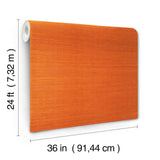 Ronald Redding Designs Maguey Sisal Clementine Wallpaper