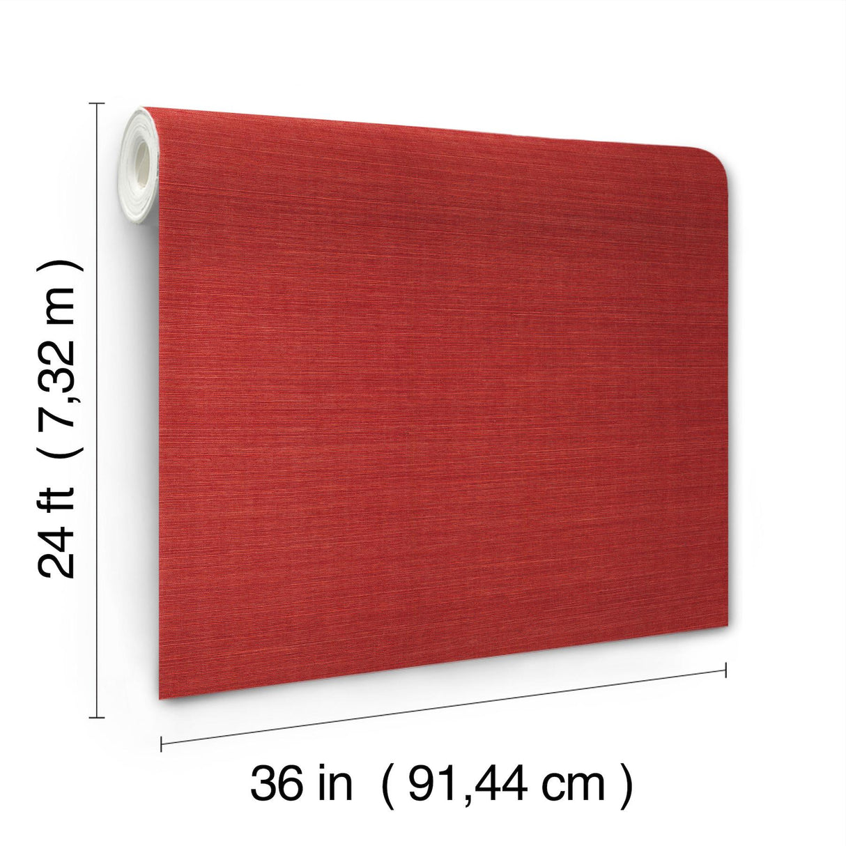 Ronald Redding Designs Maguey Sisal Tomato Wallpaper