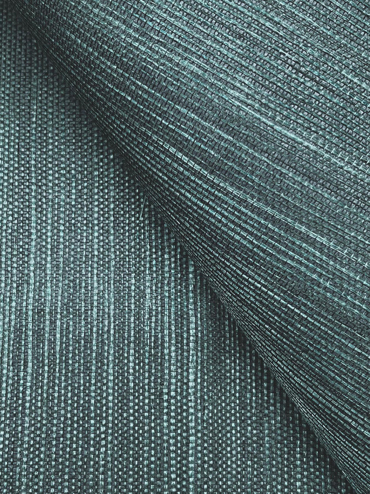 Ronald Redding Designs Maguey Sisal Peacock Wallpaper
