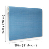 Ronald Redding Designs Maguey Sisal Azure Wallpaper
