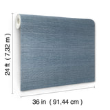 Ronald Redding Designs Maguey Sisal Denim Wallpaper