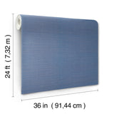 Ronald Redding Designs Maguey Sisal Bluebell Wallpaper