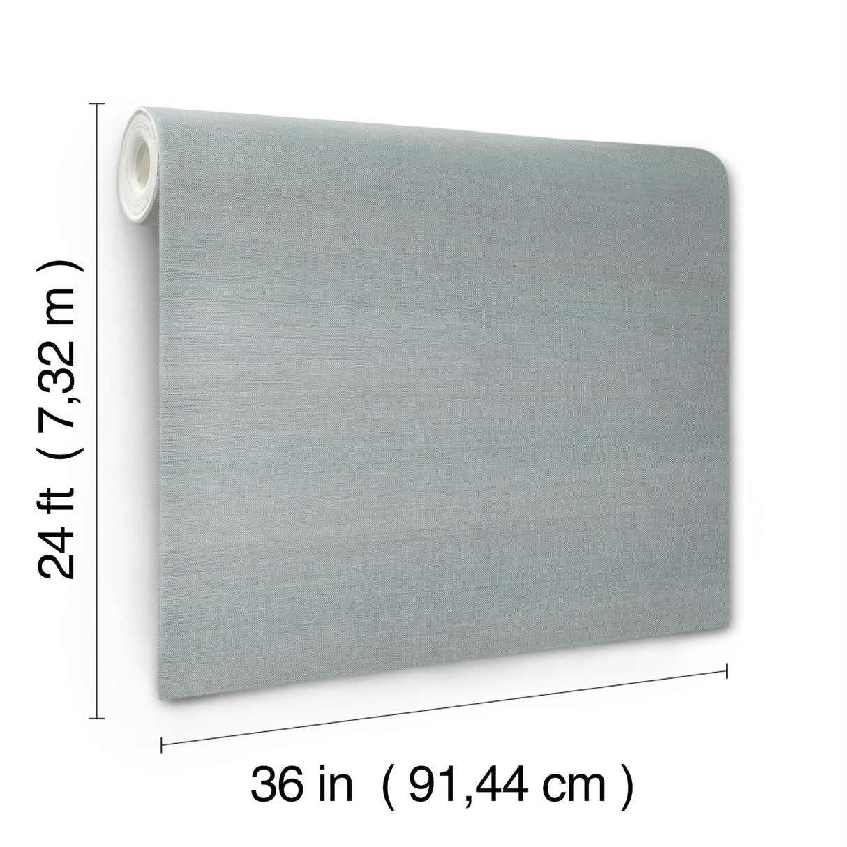 Ronald Redding Designs Maguey Sisal Pewter Wallpaper