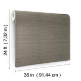 Ronald Redding Designs Maguey Sisal Smoke Wallpaper