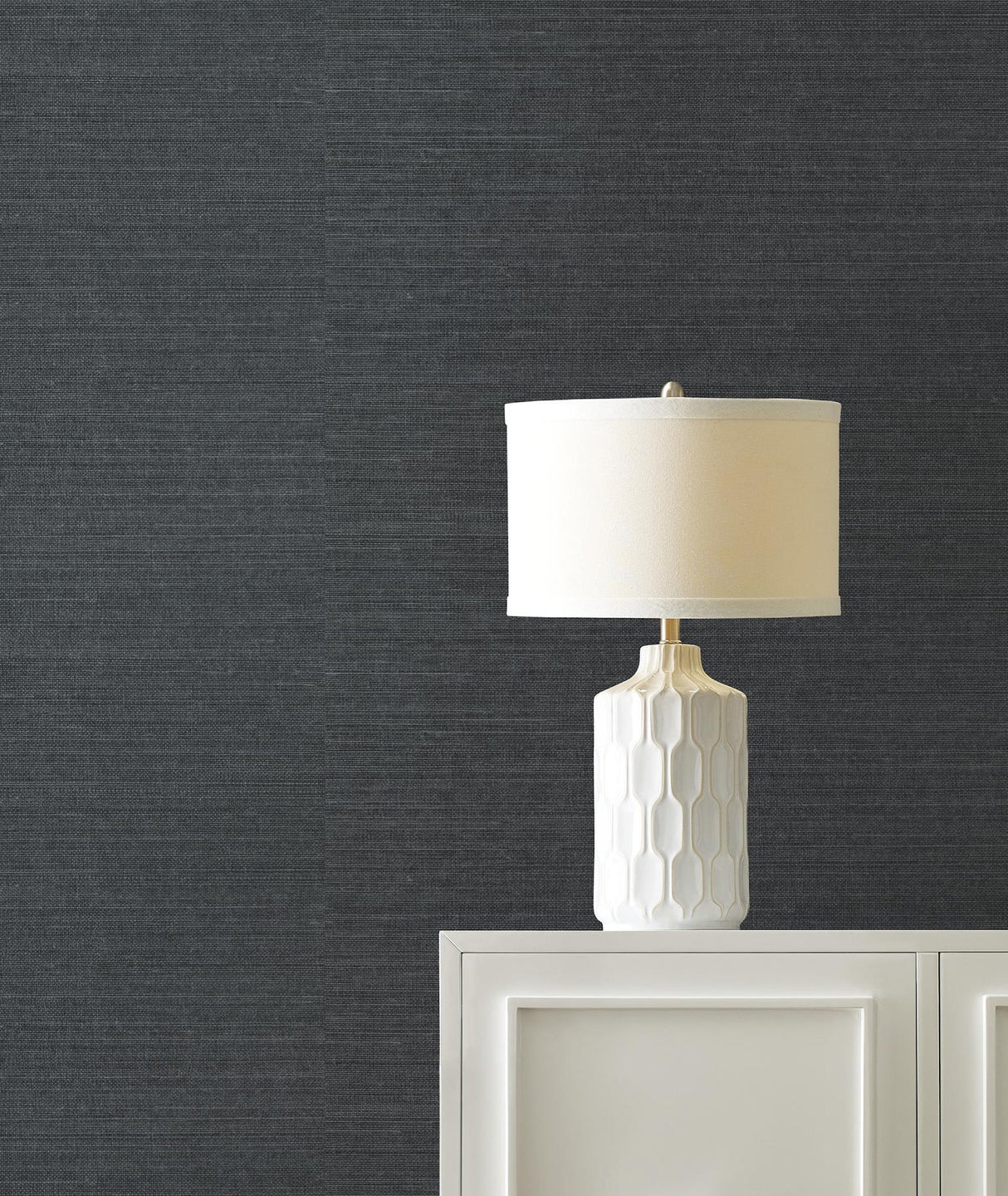 Ronald Redding Designs Maguey Sisal Gunmetal Wallpaper