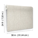 Ronald Redding Designs Edo Paperweave Smoke Wallpaper