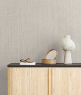 Ronald Redding Designs Tailored Weave White Wallpaper