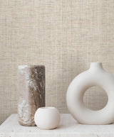 RoomMates Kami Paperweave Fog Wallpaper