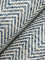 Ronald Redding Designs Tailored Weave Blue Wallpaper