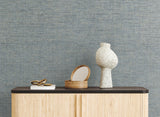 Ronald Redding Designs Tailored Weave Blue Wallpaper