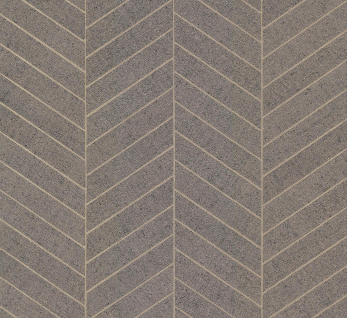 Ronald Redding Designs Atelier Herringbone Natural Grey Wallpaper