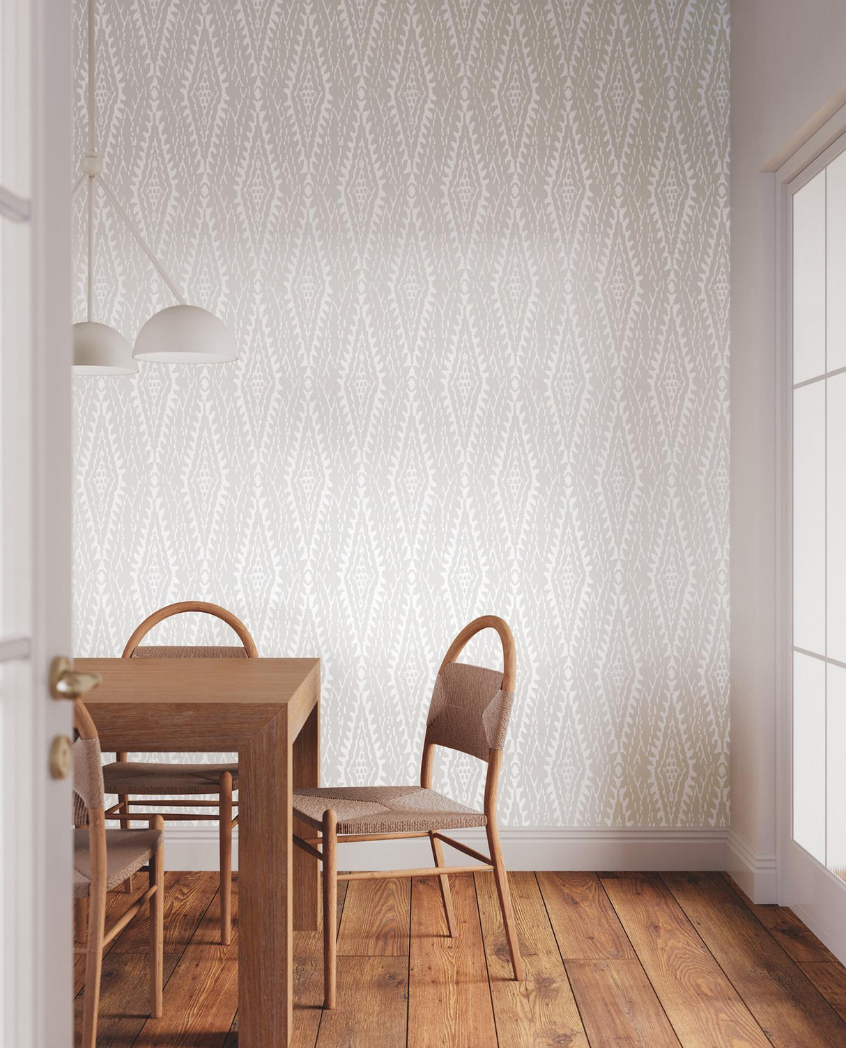 RoomMates Rousseau Paperweave Warm Grey Wallpaper