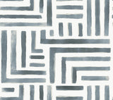 RoomMates Painterly Labyrinth Aqua Wallpaper