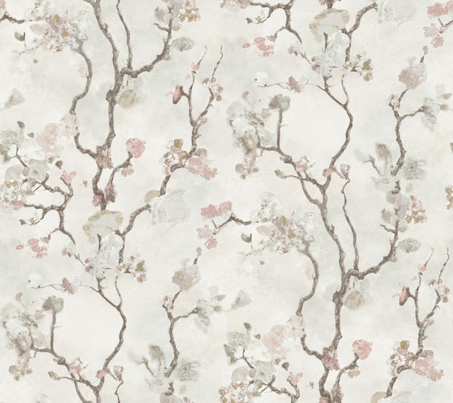 RoomMates Avril Chinoiserie Blush Wallpaper