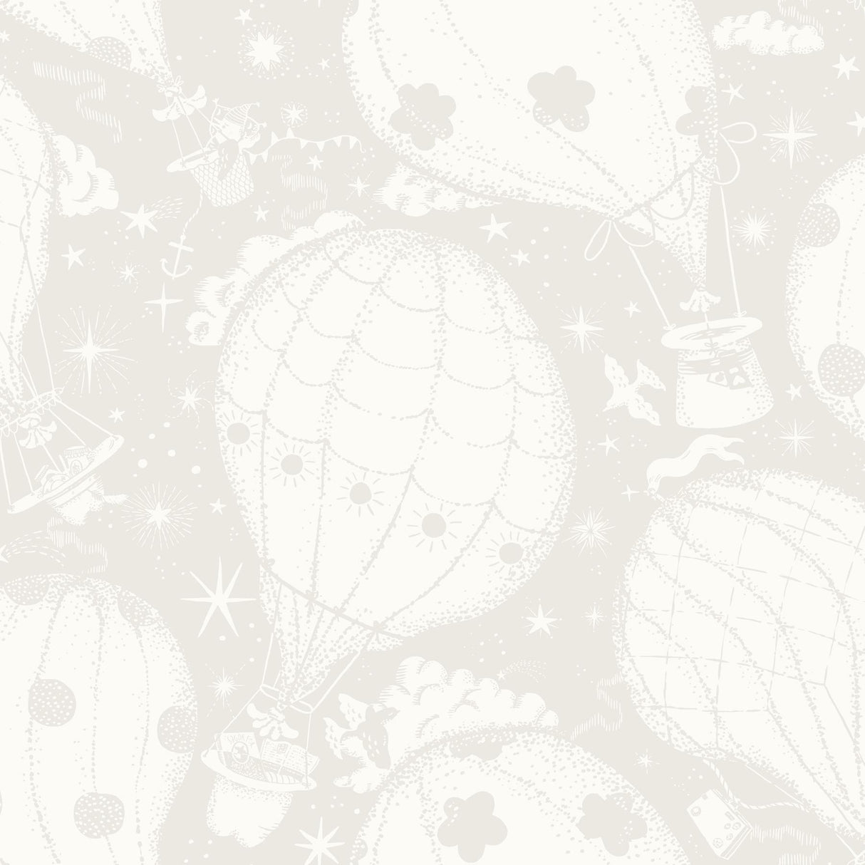 York Wallcoverings Ballongerna Grey Wallpaper