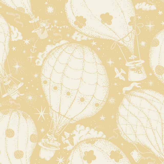 York Wallcoverings Ballongerna Yellow Wallpaper