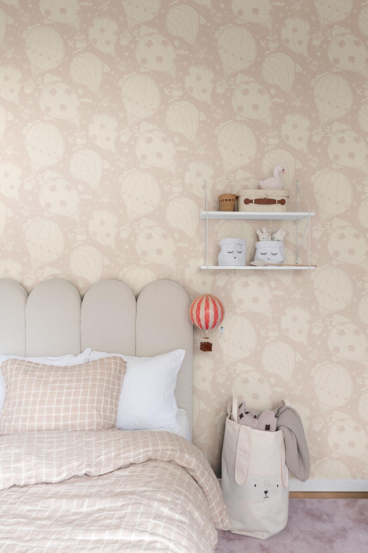 York Wallcoverings Ballongerna Pink Wallpaper