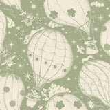 York Wallcoverings Ballongerna Green Wallpaper