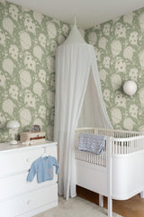 York Wallcoverings Ballongerna Green Wallpaper