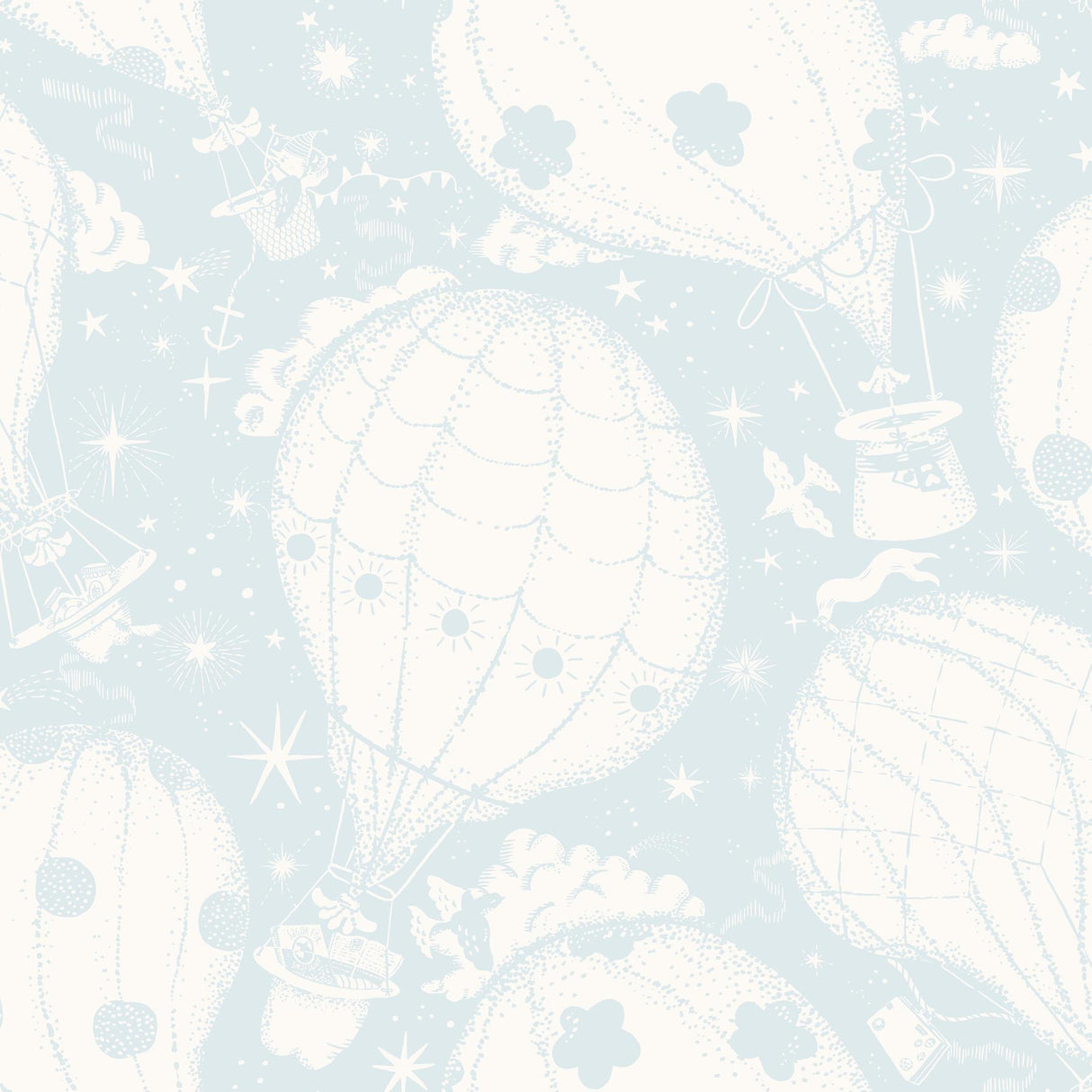 York Wallcoverings Ballongerna Light Blue Wallpaper