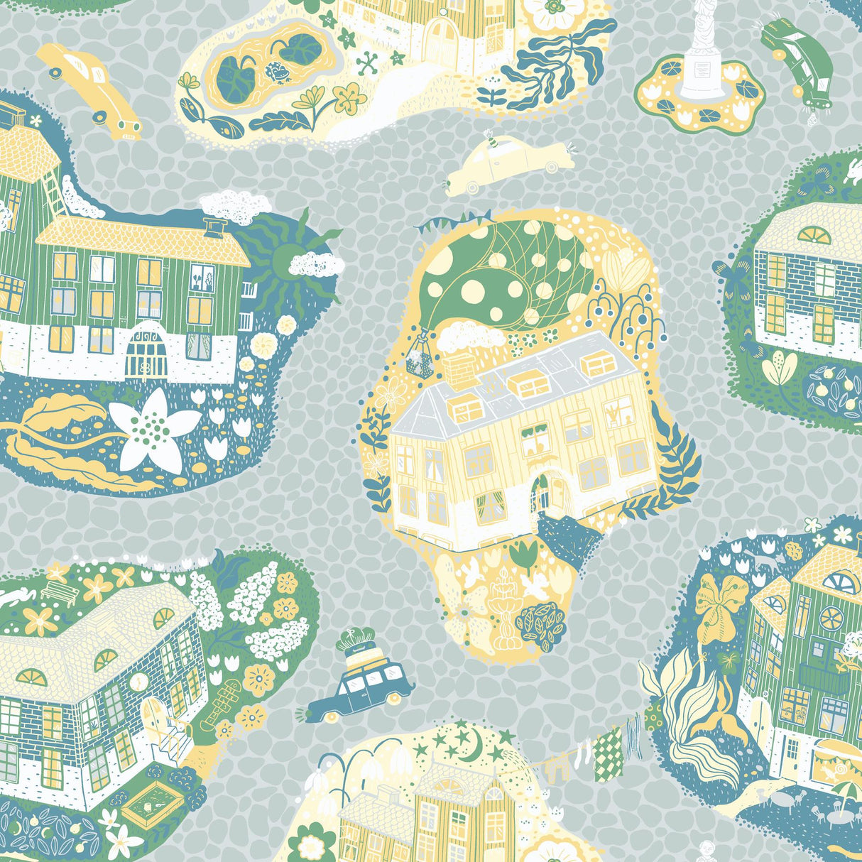 York Wallcoverings Staden Light Blue Wallpaper