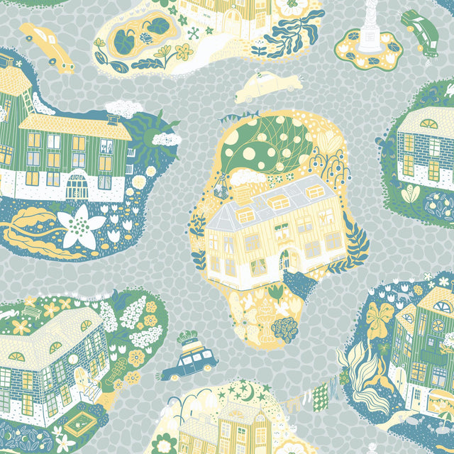York Wallcoverings Staden Light Blue Wallpaper