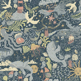 York Wallcoverings Havet Dark Blue Wallpaper