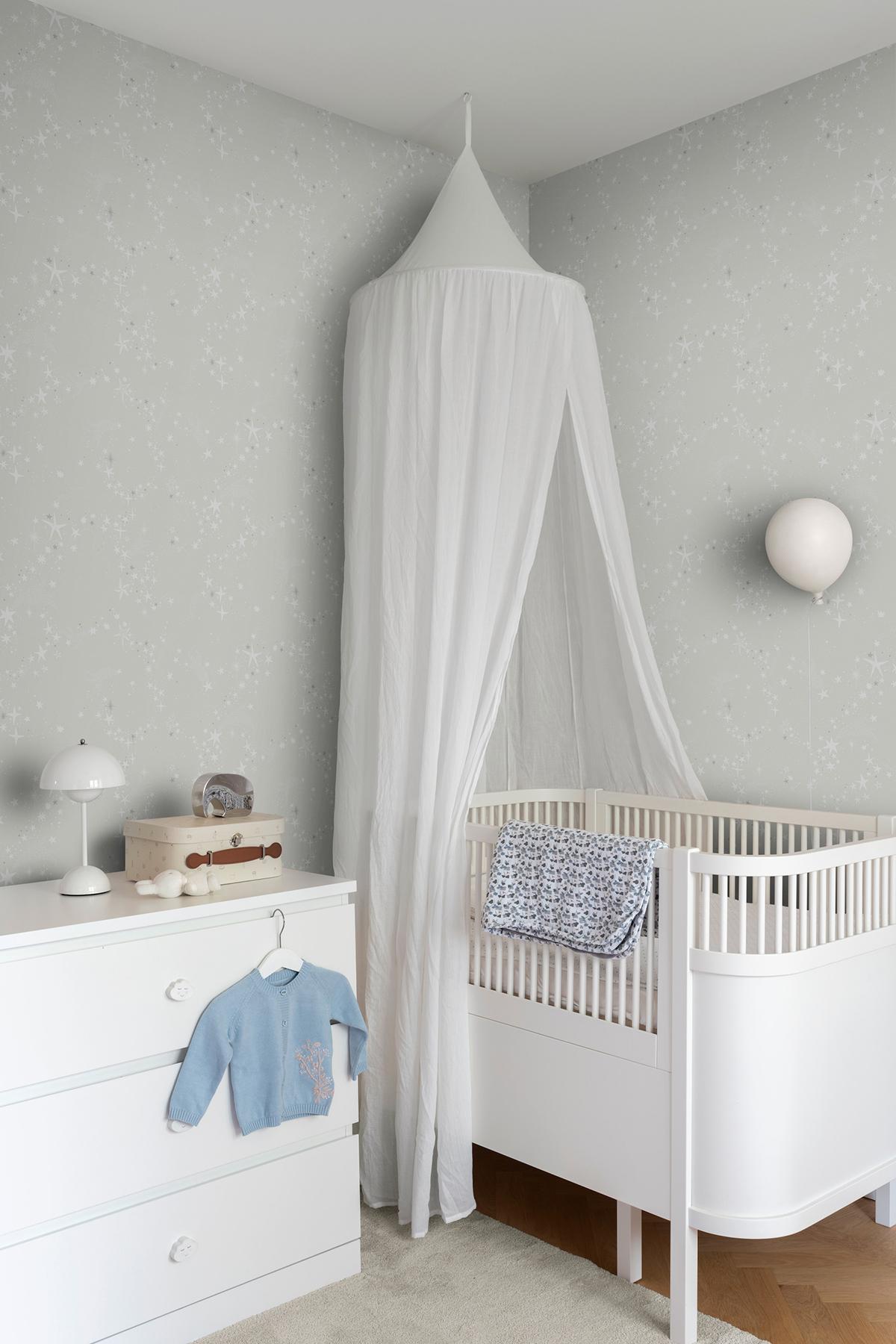 York Wallcoverings Stjarnhimmel Grey Wallpaper