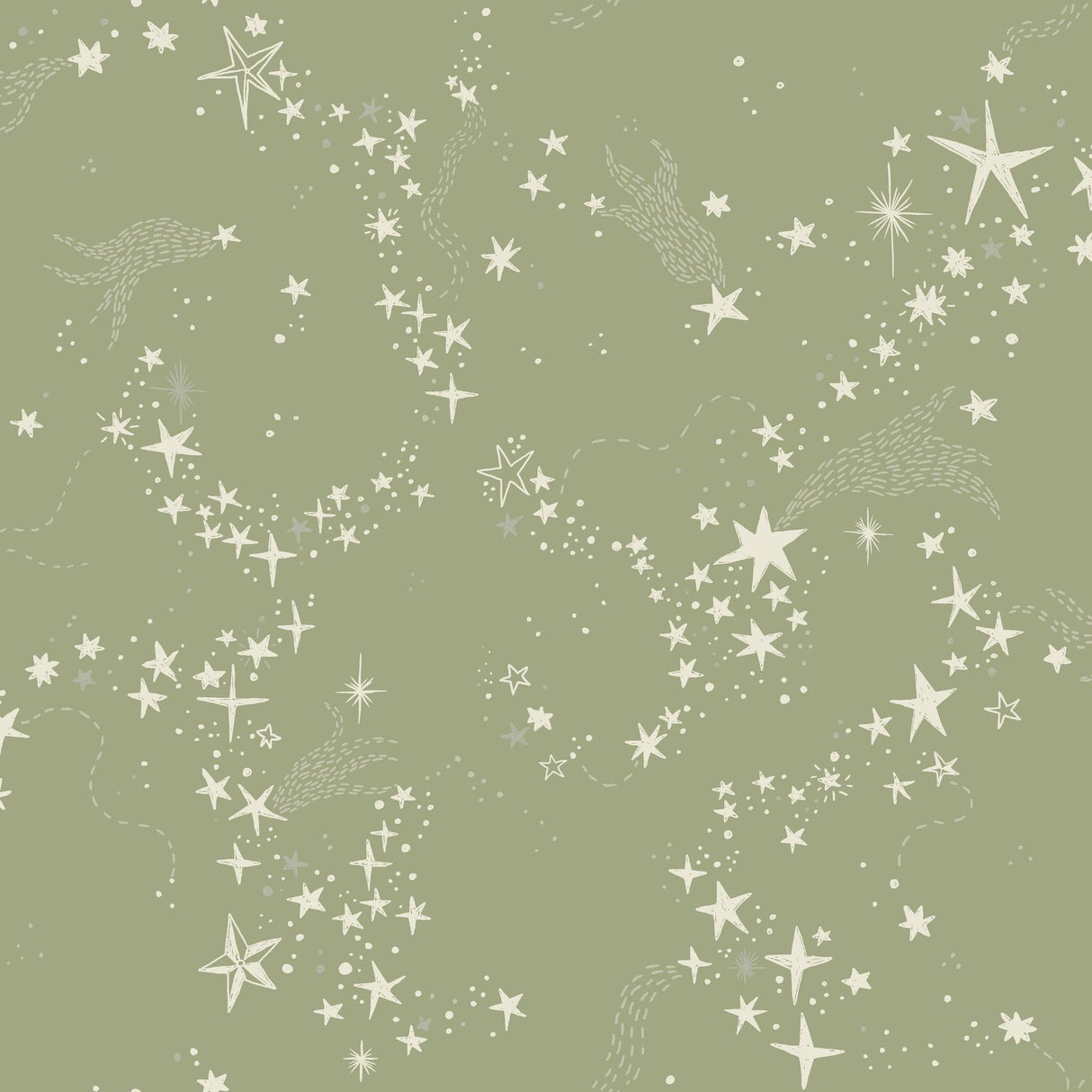 York Wallcoverings Stjarnhimmel Green Wallpaper