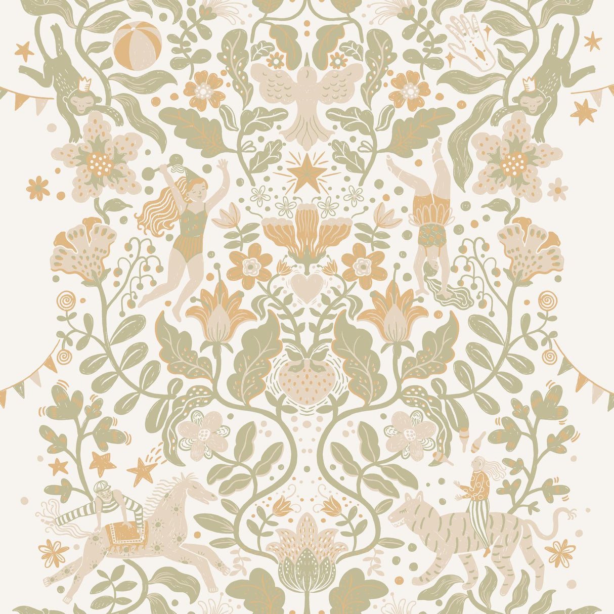 York Wallcoverings Cirkus Moss Wallpaper